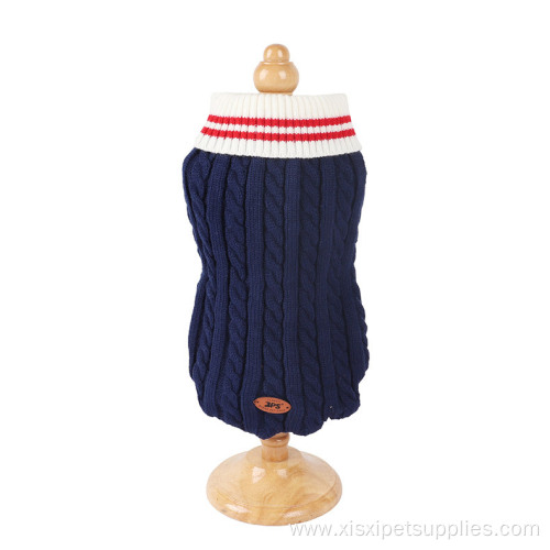 Fashionable fleece pet clothes knitted dog sweater